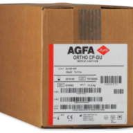 Зеленочутлива медична рентгенівська плівка в аркушах Agfa ORTHO CP-GU M 18x43 см