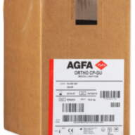 Зеленочутлива медична рентгенівська плівка в аркушах Agfa ORTHO CP-GU M 24x30 см