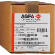 Зеленочутлива медична рентгенівська плівка в аркушах Agfa ORTHO CP-GU NIF 15x40 см