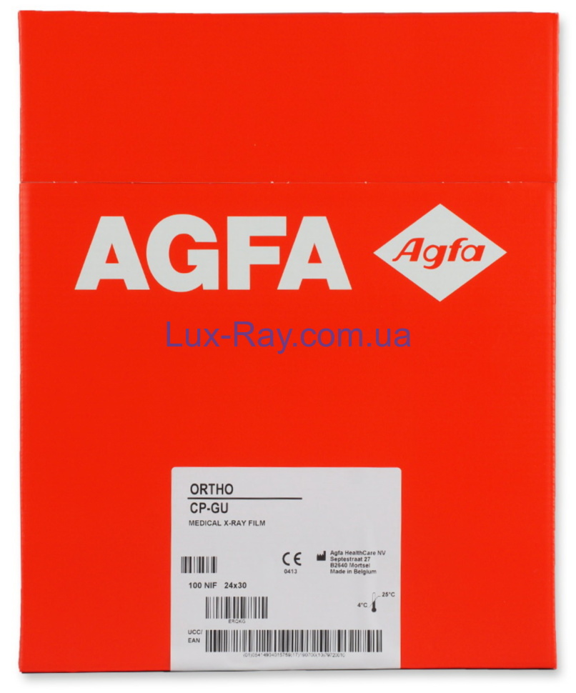Рентгеновская плёнка для общей рентгенологии Agfa ORTHO CP-GU M 24x30 см